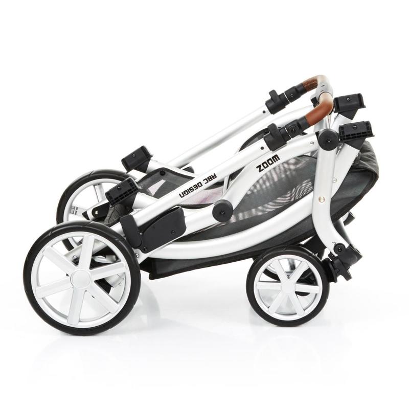 Carrinho de Bebê Para Gêmeos ABC Design Zoom + Moisés Piano